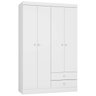 Guarda-Roupa 4 Portas Infantil Louise 190cm Branco Ajl-Móveis - 2