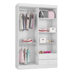 Guarda-Roupa 4 Portas Infantil Louise 190cm Branco Ajl-Móveis - 3