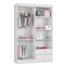 Guarda-Roupa 4 Portas Infantil Louise 190cm Branco Ajl-Móveis - 3