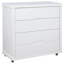 Ver imagem 3 de Quarto de Bebê 4 Portas Tutto New com Cômoda Gaveteiro Branco Acetinado - Matic