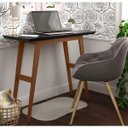 Ver imagem 2 de Escrivaninha/aparador Harvard 9040 Ofertamo Preto/amadeirado