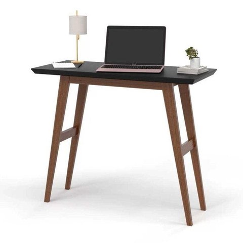 Escrivaninha/aparador Harvard 9040 Ofertamo Preto/amadeirado