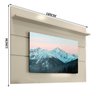 Painel para TV até 60 Polegadas Off White Prism Patrimar - 3