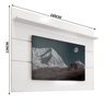 Painel para TV até 60 Polegadas Branco Acetinado Prism Patrimar - 4