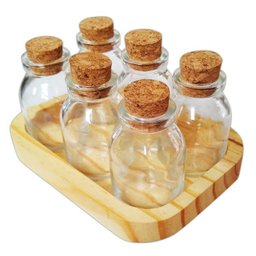 Kit 10 Potes Vidro com Rolha 60ml Frascos Temperos Essência - 4