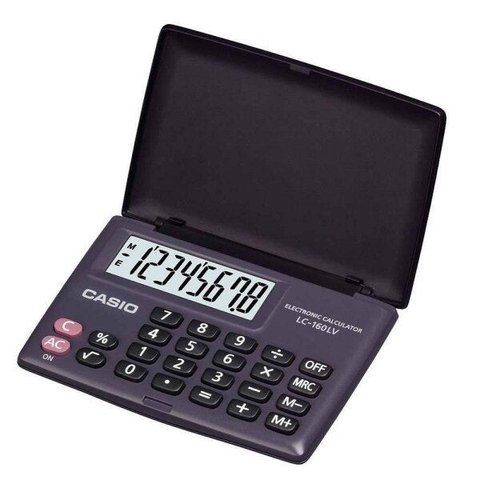Calculadora Casio Digital Portátil Lc-160lv-bk-w - Preta