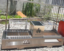 Ver imagem 3 de Churrasqueira Hotbox Parrilla Dupla Grelha Argentina + Uruguaia - Bancada + Kit Tendal