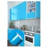 Adesivo envelopamento de móveis cozinha banheiro geladeira fogão freezer 50cm x 4m:Azul Ceu - 1