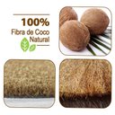 Ver imagem 2 de 2 Tapete Capacho Fibra Coco Antiderrapante 33x60 Meia Lua L3