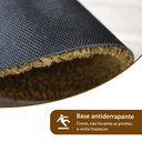 Ver imagem 5 de 2 Tapete Capacho Fibra Coco Antiderrapante 33x60 Meia Lua L3