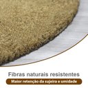 Ver imagem 4 de 2 Tapete Capacho Fibra Coco Antiderrapante 33x60 Meia Lua L3