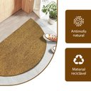 Ver imagem 3 de 2 Tapete Capacho Fibra Coco Antiderrapante 33x60 Meia Lua L3