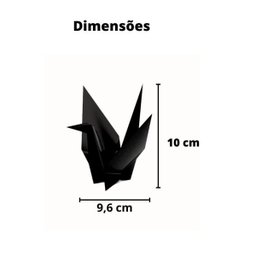 Estatueta Pássaro Tsuru P - 10 Cm Altura - Toque 3D: Bronze - 4