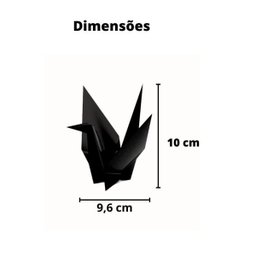 Estatueta Pássaro Tsuru P - 10 Cm Altura - Toque 3d: Branco - 4