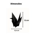 Ver imagem 4 de Estatueta Pássaro Tsuru M - 13 Cm Altura - Toque 3d: Bronze