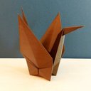 Ver imagem 3 de Estatueta Pássaro Tsuru G - 18 Cm Altura - Toque 3D: Bronze