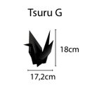 Ver imagem 4 de Estatueta Pássaro Tsuru G - 18 Cm Altura - Toque 3D: Preto