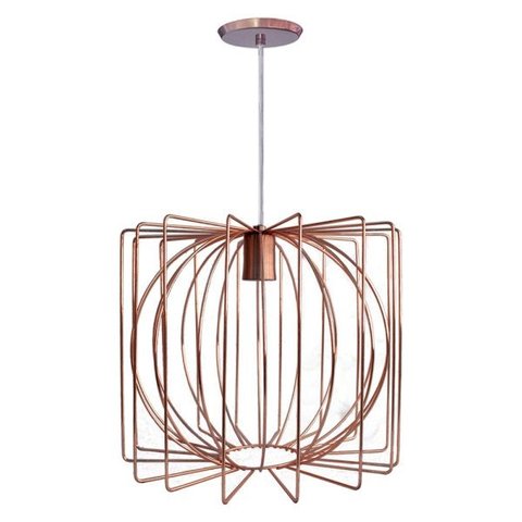 PENDENTE ARAMADO ORBE ROSE