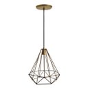 Ver imagem 1 de PENDENTE ARAMADO DIAMANTE GRANDE GRAFITE