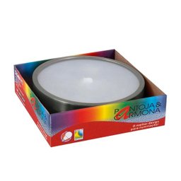 Plafon Redondo de Aluminio Escovado 25cm - 3
