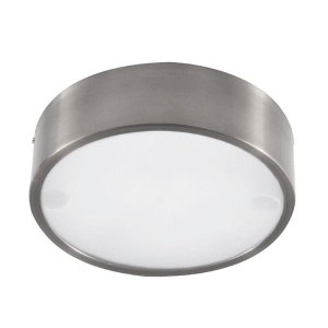 Plafon Redondo de Aluminio Escovado 25cm