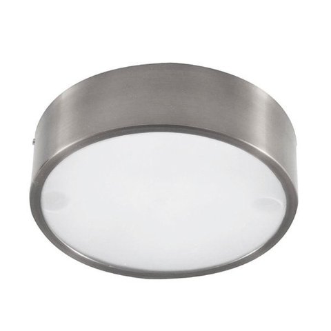 Plafon Redondo de Aluminio Escovado 25cm