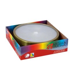 Plafon Redondo de Aluminio Grafite 25cm - 3