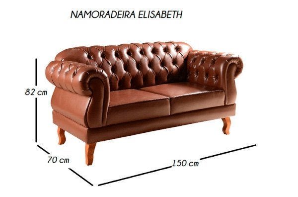 Namoradeira Chesterfield Elisabeth Via Encanto - 5