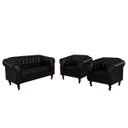 Ver imagem 1 de Conjunto Duas Poltronas e Namoradeira 2 Lugares Duque Preto