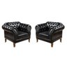 Conjunto Duas Poltronas e Namoradeira 2 Lugares Duque Preto - 2