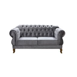 Namoradeira Chesterfield Elisabeth Cinza - 2