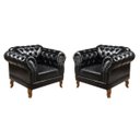 Ver imagem 4 de Kit 2 Poltronas Chesterfield Duque Preto