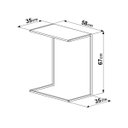 Ver imagem 3 de Mesa Lateral de Apoio Sofá | Vermont/Preto Industrial Artesano - Artesano Home