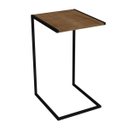 Ver imagem 1 de Mesa Lateral Steel Quadra Vermont-preto Industrial Artesano - Artesano Home
