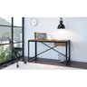Escrivaninha Steel Light 1 Gaveta Vermont-Preto Home Office Industrial Artesano - Artesano Home - 2