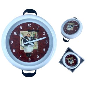 Relógio Parede Cozinha Decorativo Moderno Redondo Panela Bco Quartz Relógio Decorativo, Relógio para