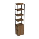 Ver imagem 1 de Estante Multiuso 1 Porta Steel Quadra Vermont-est. Preta Industrial Artesano - Artesano Home