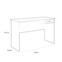 Ver imagem 4 de Mesa de Escritório Home Office Kick 120cm com 01 Gaveta Savana Preto - Desk Design