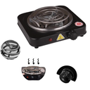 Ver mais imagens de Fogareiro Portatil Eletrico Simples 1 Boca Snel Camping Voltagem: 220v; Cor:preto Re404