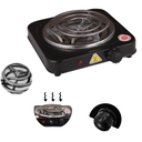 Ver mais imagens de Fogareiro Portatil Eletrico Simples 1 Boca Snel Camping Voltagem: 220v; Cor:preto Re404