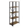 Conj. Rack Tv Até 60 Polegadas e Estante Multiuso Steel Light Vermont-Preto Industrial Artesano - Ar - 2