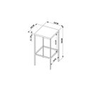 Ver imagem 3 de Kit 02 Banquetas Alta Vermont-preto Industrial Artesano - Artesano Home