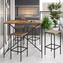 Ver imagem 2 de Kit 02 Banquetas Alta Vermont-preto Industrial Artesano - Artesano Home