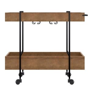 Carrinho Bar Vermont|preto Industrial Artesano - Artesano Home