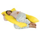 Ver imagem 1 de Capa para Travesseiro de Corpo U Anatômico 150x70cm Happy Line Amarelo