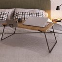 Ver imagem 3 de Mesa Multiuso Notebook com Suporte de Smartphone | Vermont-preto Industrial Artesano - Artesano Home