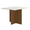 Ver imagem 1 de Mesa de Jantar Retangular Tampo Chanfrado sem vidro 120cm Helô Poliman Móveis