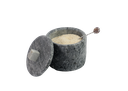 Ver imagem 1 de Açucareiro Farinheira Gourmet Pedra Sabão com Colher P 7cm