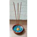 Ver imagem 5 de Incensário de Cerâmica Peruano Azul 11 Cm para 3 Incenso