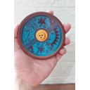 Ver imagem 2 de Incensário de Cerâmica Peruano Azul 11 Cm para 3 Incenso